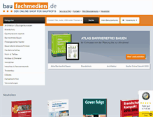Tablet Screenshot of baufachmedien.de